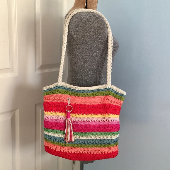 Target Handbags - BOHO Style Crochet Shoulder Bag Large